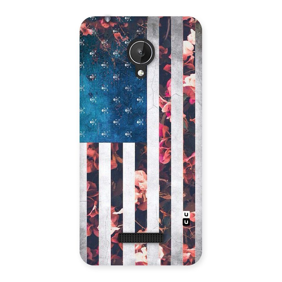 Flag Stripes Back Case for Micromax Canvas Spark Q380