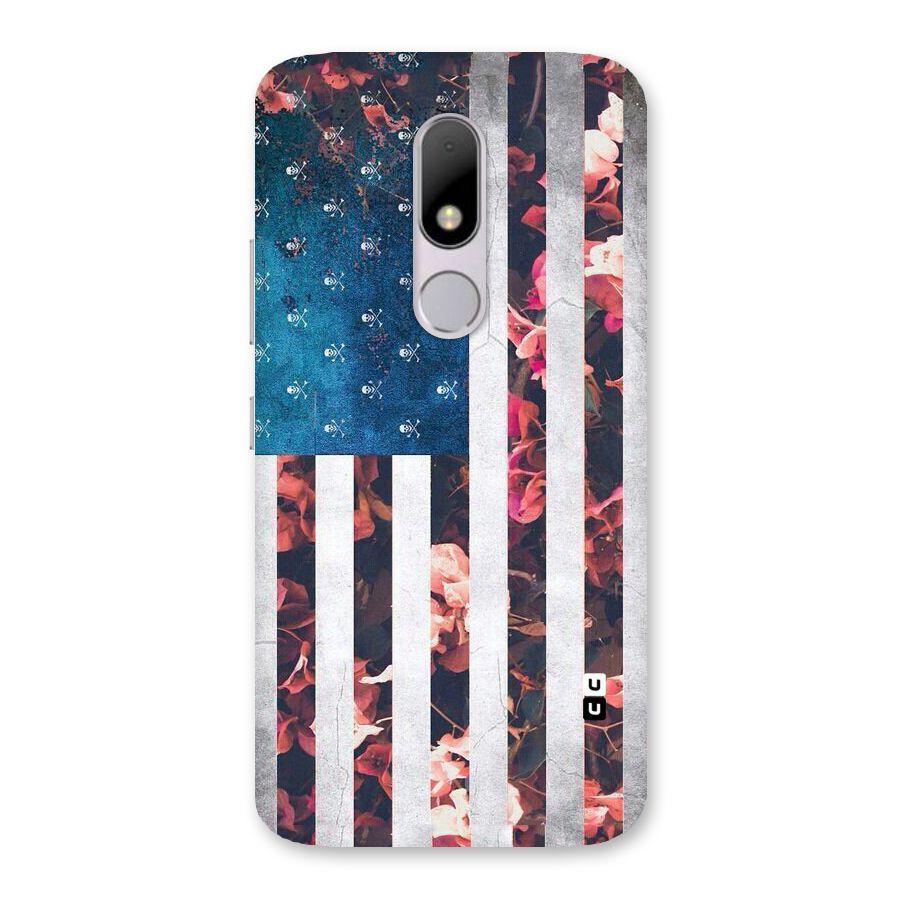 Flag Stripes Back Case for Moto M