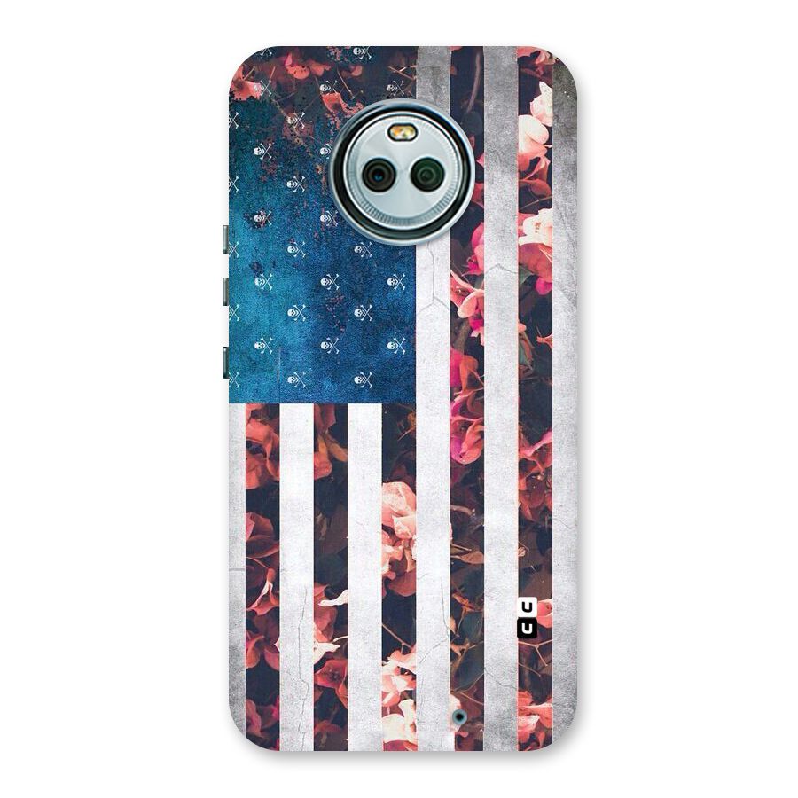Flag Stripes Back Case for Moto X4