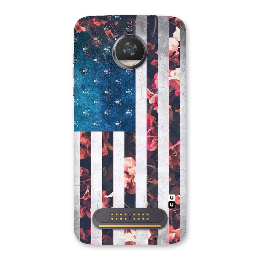 Flag Stripes Back Case for Moto Z2 Play
