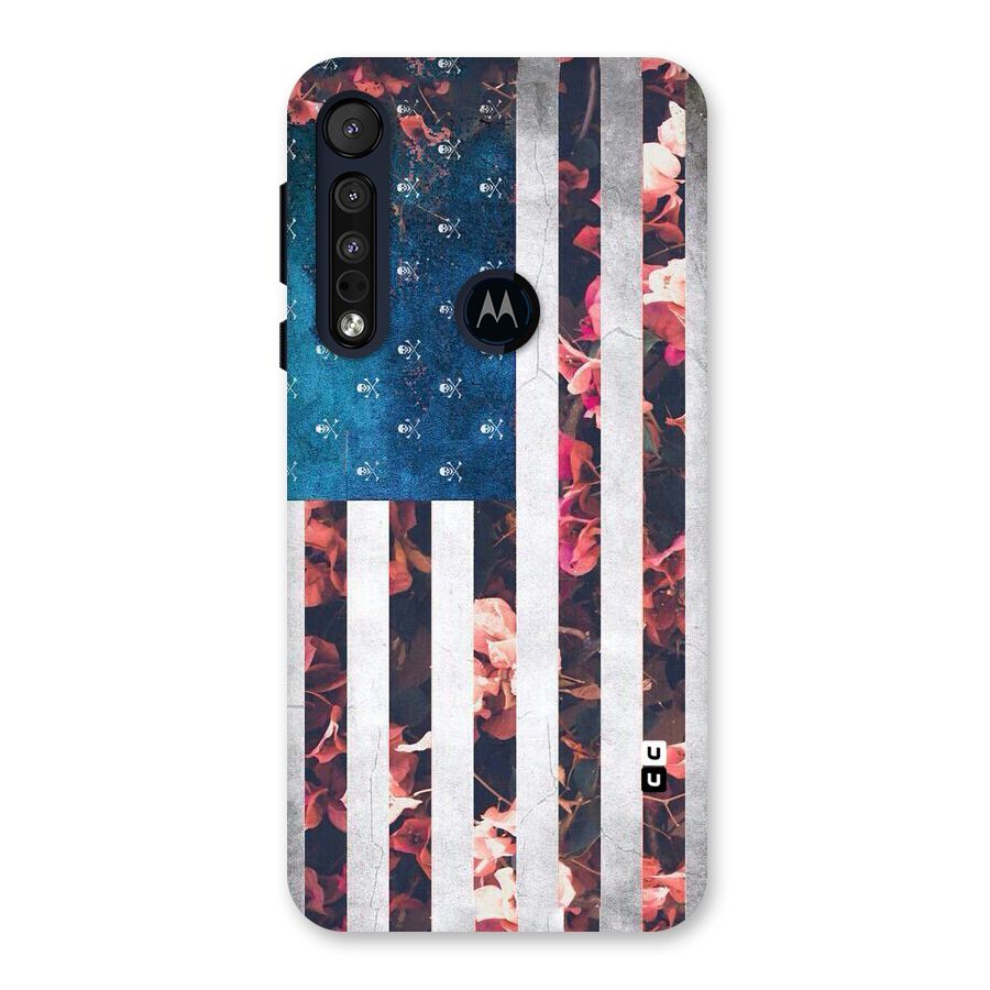 Flag Stripes Back Case for Motorola One Macro