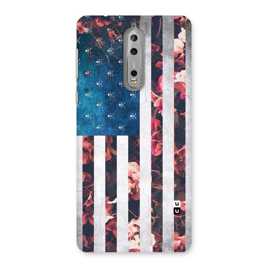 Flag Stripes Back Case for Nokia 8
