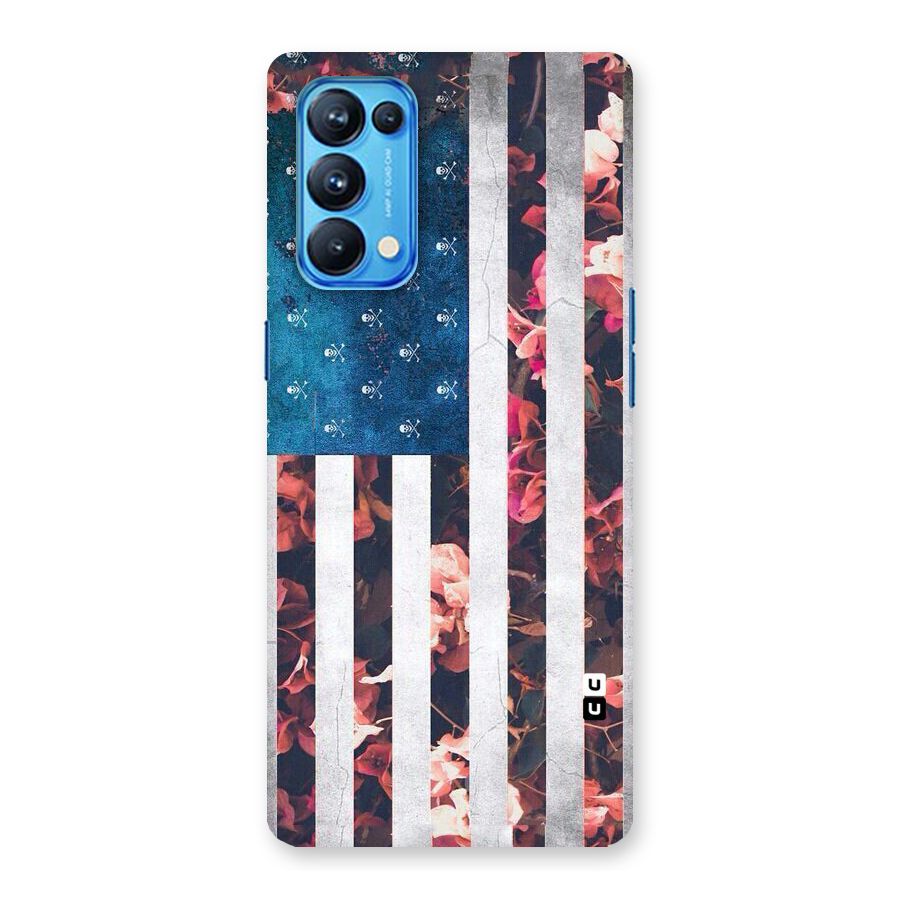 Flag Stripes Back Case for Oppo Reno5 Pro 5G