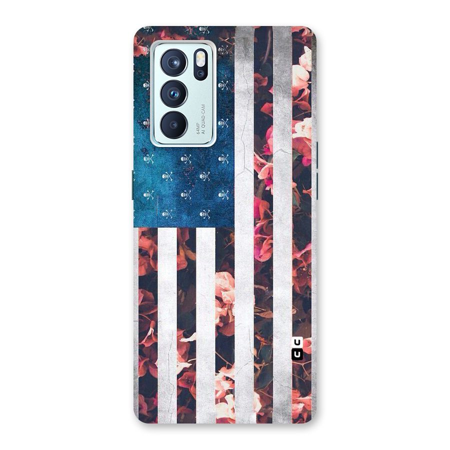 Flag Stripes Back Case for Oppo Reno6 Pro 5G