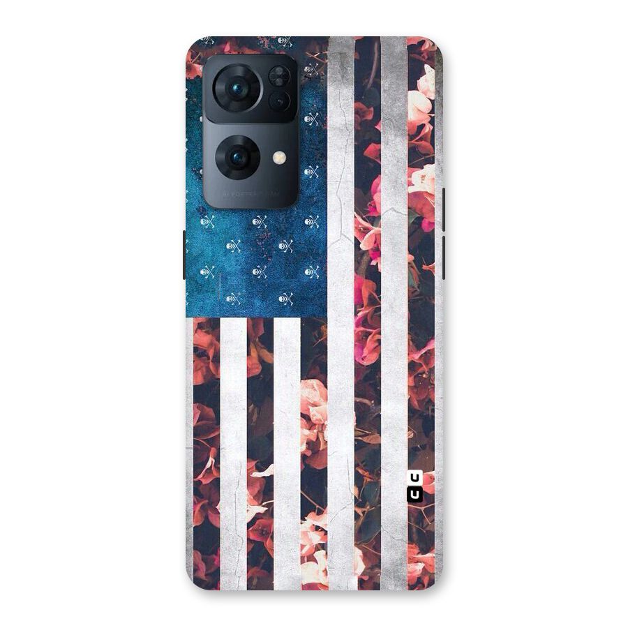 Flag Stripes Back Case for Oppo Reno7 Pro 5G