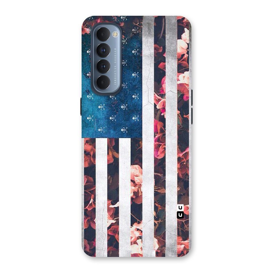 Flag Stripes Back Case for Reno4 Pro