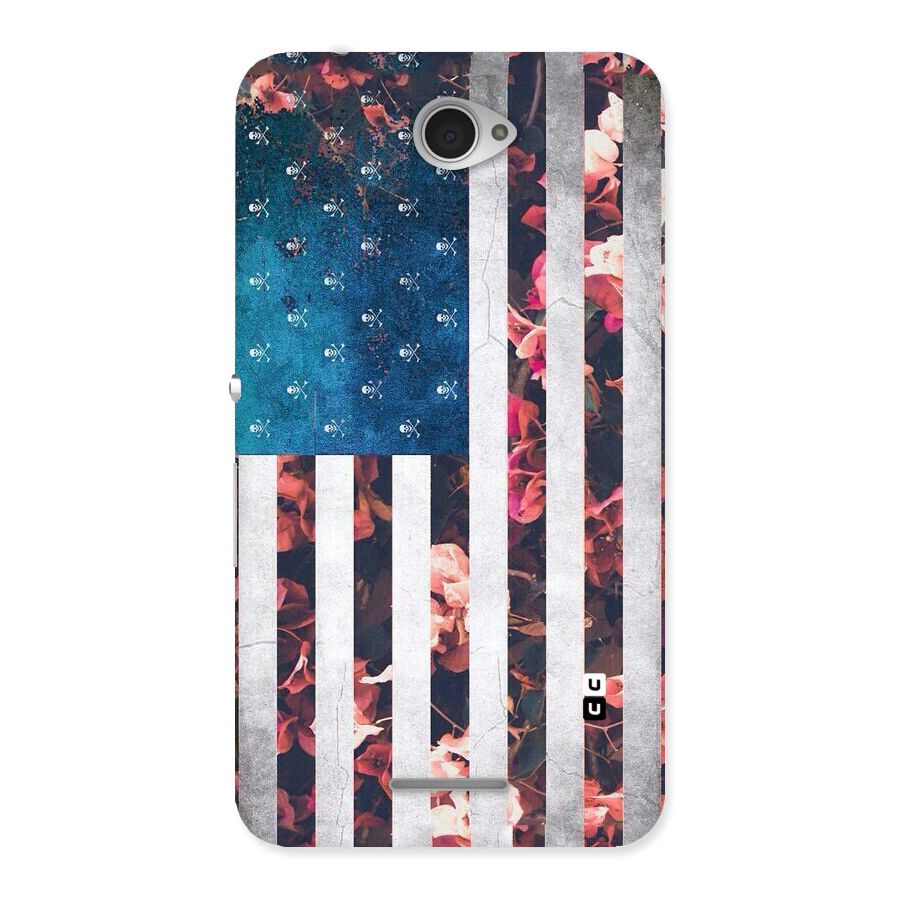 Flag Stripes Back Case for Sony Xperia E4