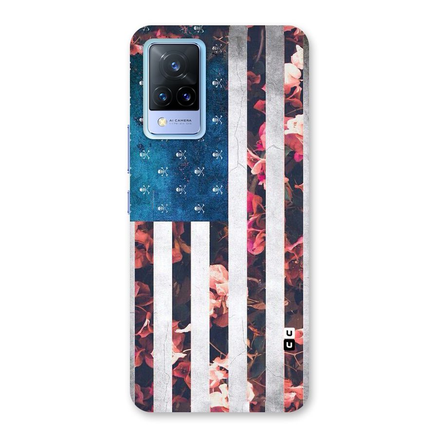 Flag Stripes Back Case for Vivo V21 5G