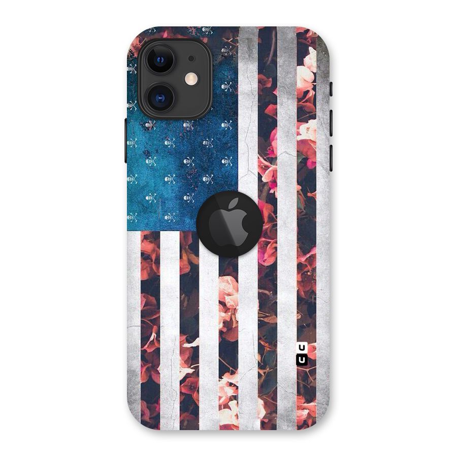 Flag Stripes Back Case for iPhone 11 Logo Cut