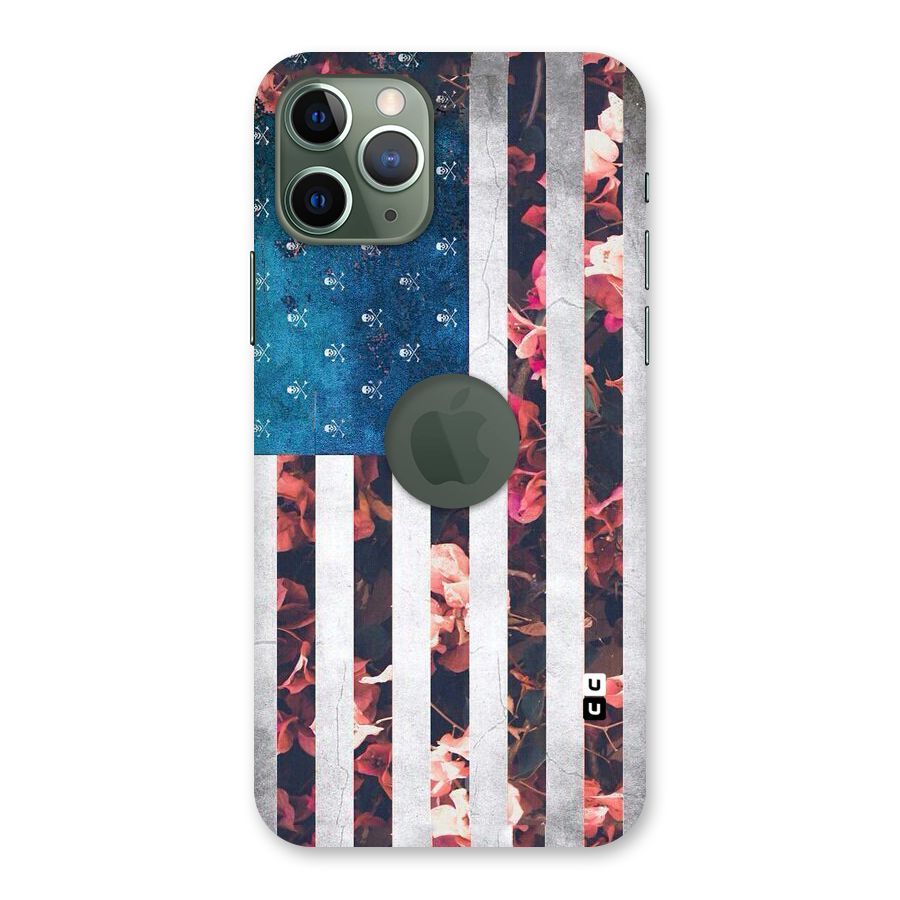Flag Stripes Back Case for iPhone 11 Pro Logo  Cut