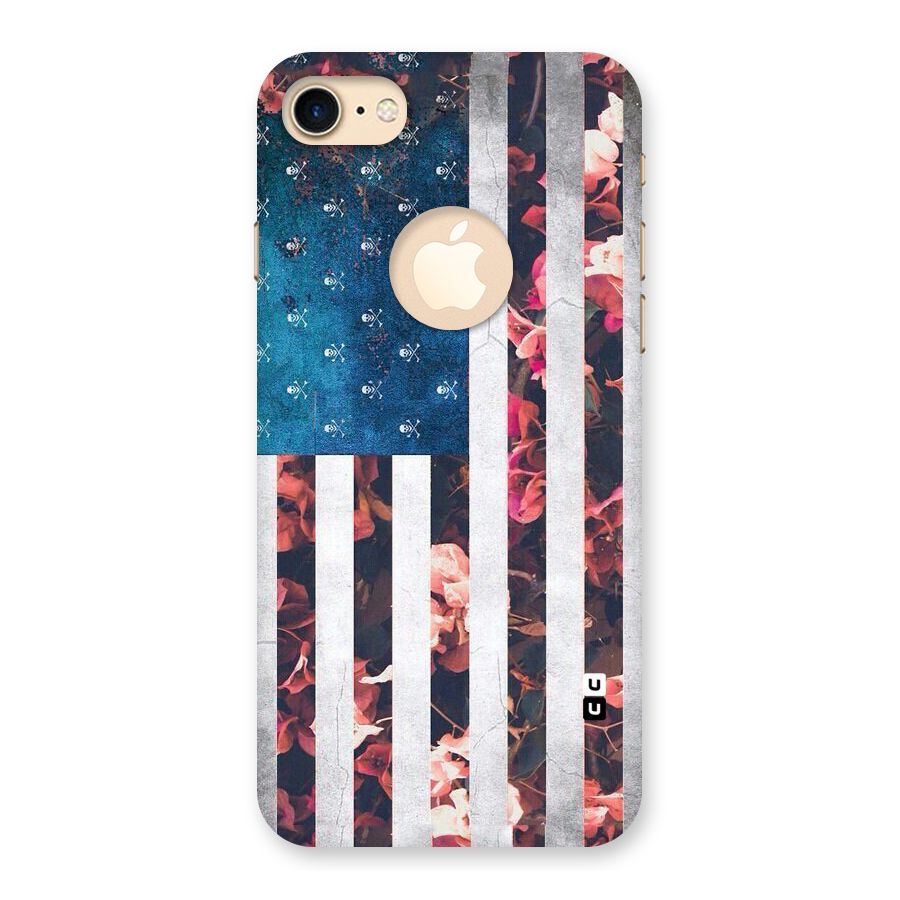Flag Stripes Back Case for iPhone 7 Logo Cut