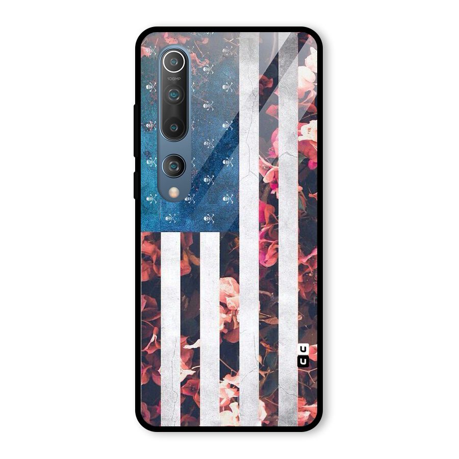 Flag Stripes Glass Back Case for Mi 10