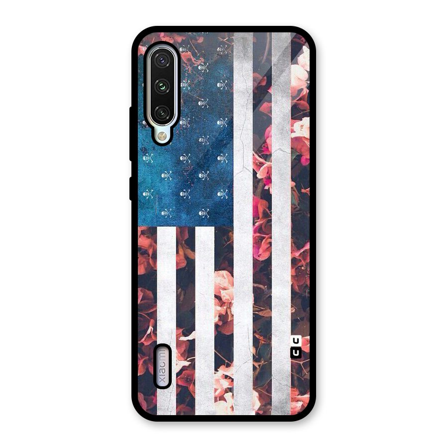 Flag Stripes Glass Back Case for Mi A3