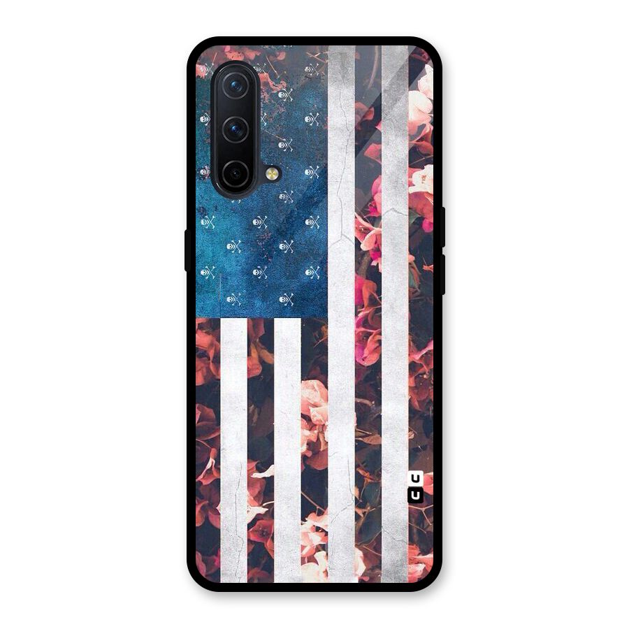 Flag Stripes Glass Back Case for OnePlus Nord CE 5G