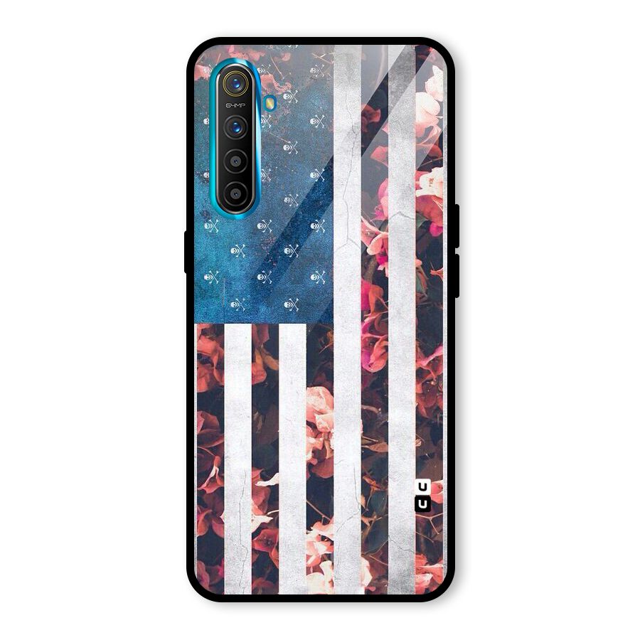 Flag Stripes Glass Back Case for Realme X2
