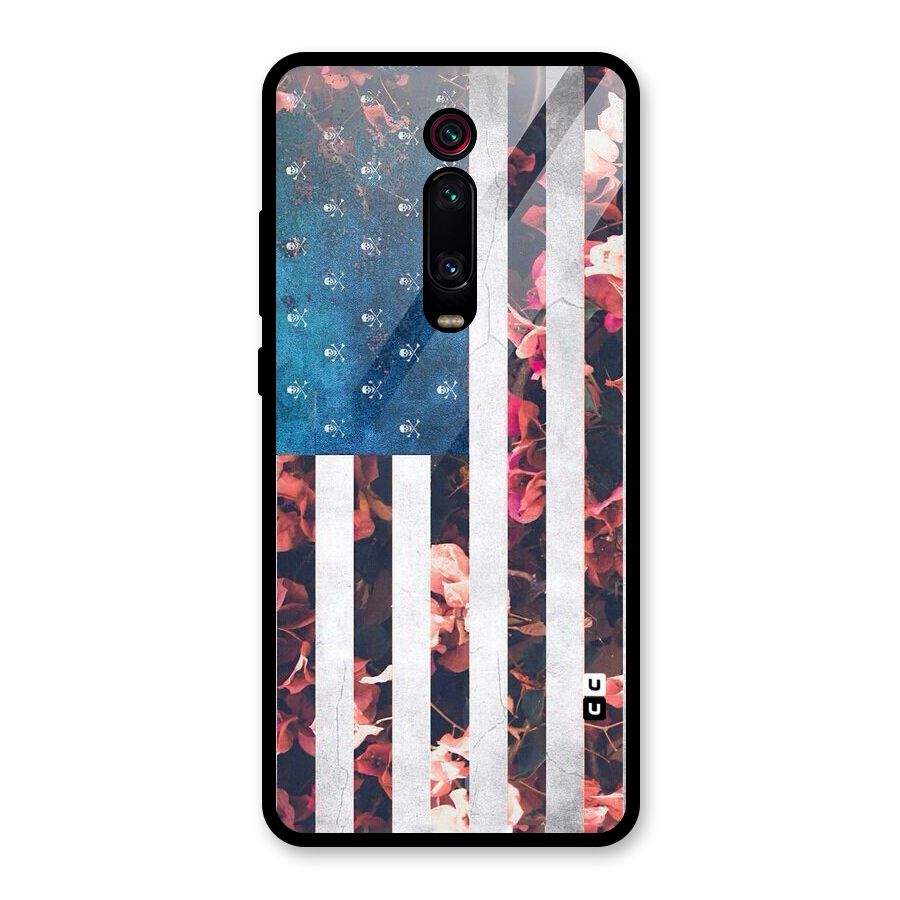 Flag Stripes Glass Back Case for Redmi K20