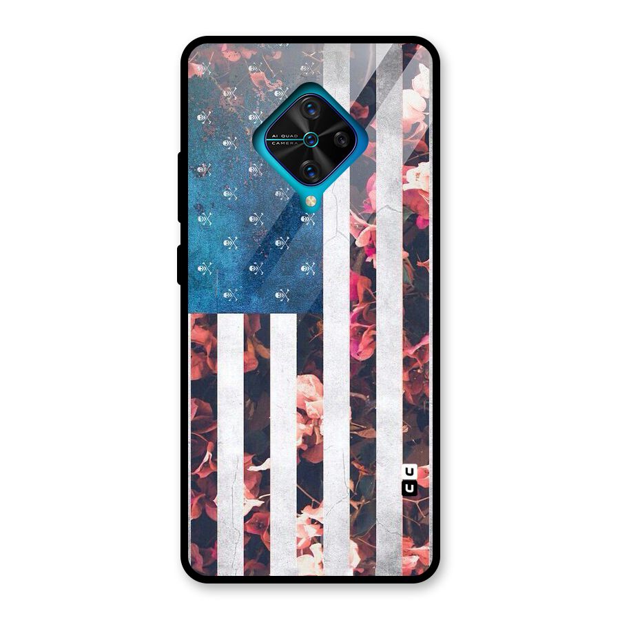 Flag Stripes Glass Back Case for Vivo S1 Pro