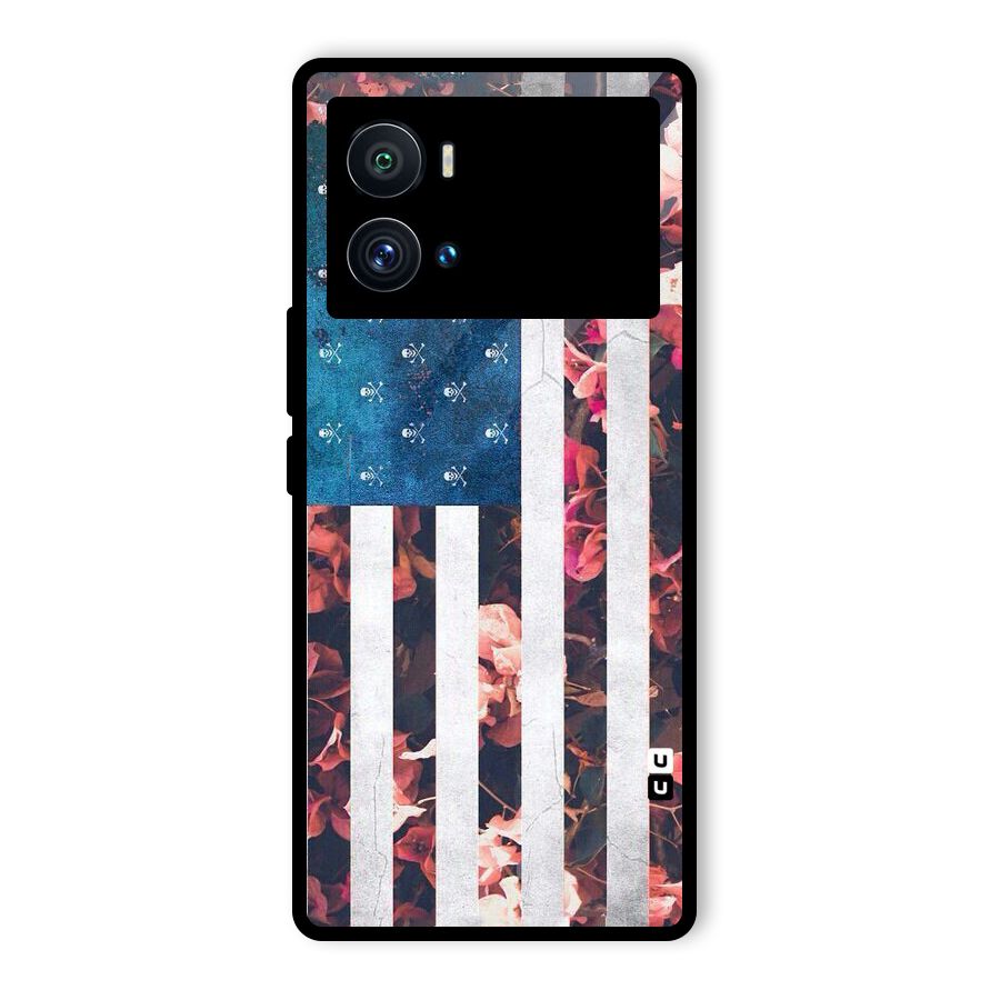 Flag Stripes Glass Back Case for Vivo iQOO 9 Pro