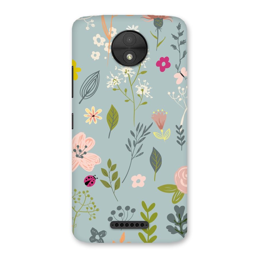 Flawless Flowers Back Case for Moto C