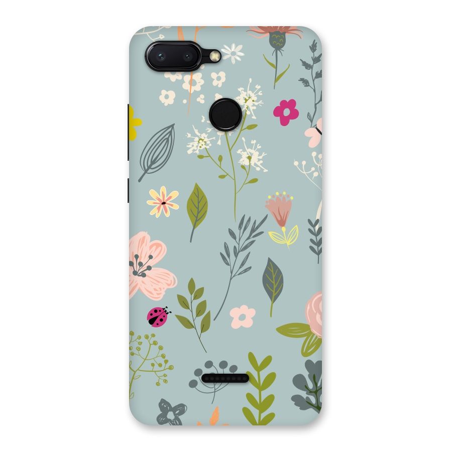 Flawless Flowers Back Case for Redmi 6