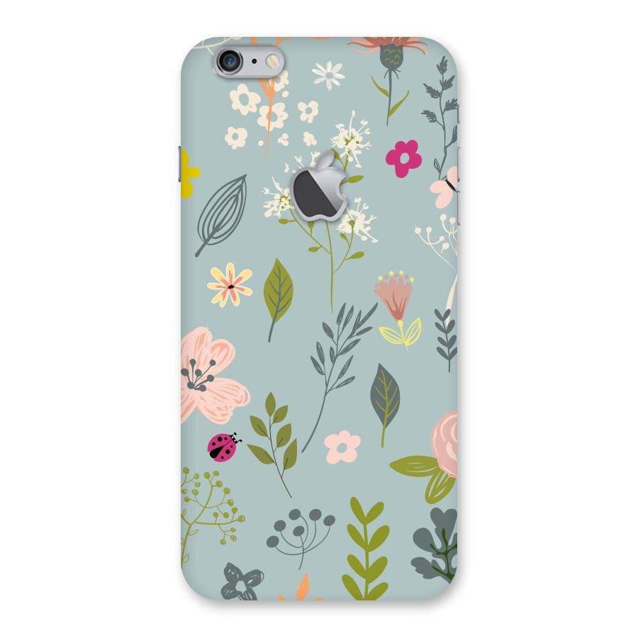 Flawless Flowers Back Case for iPhone 6 Plus 6S Plus Logo Cut
