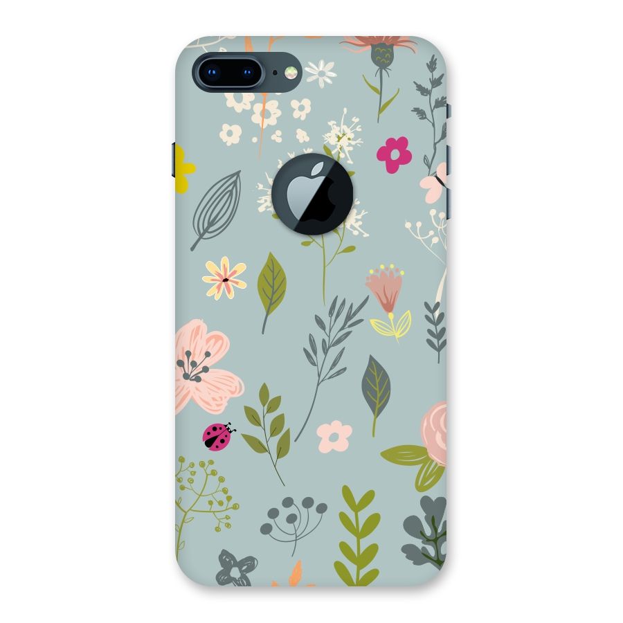 Flawless Flowers Back Case for iPhone 7 Plus Logo Cut