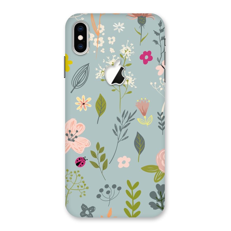 Flawless Flowers Back Case for iPhone XS Max Apple Cut