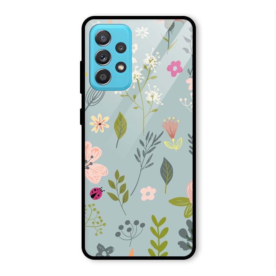 Flawless Flowers Glass Back Case for Galaxy A52
