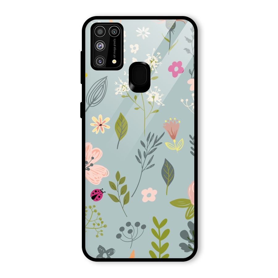 Flawless Flowers Glass Back Case for Galaxy F41