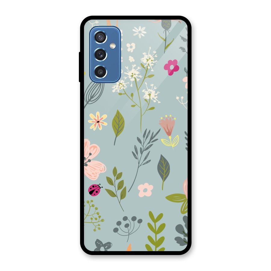 Flawless Flowers Glass Back Case for Galaxy M52 5G
