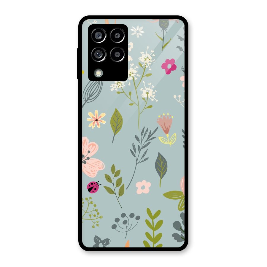 Flawless Flowers Glass Back Case for Galaxy M53 5G
