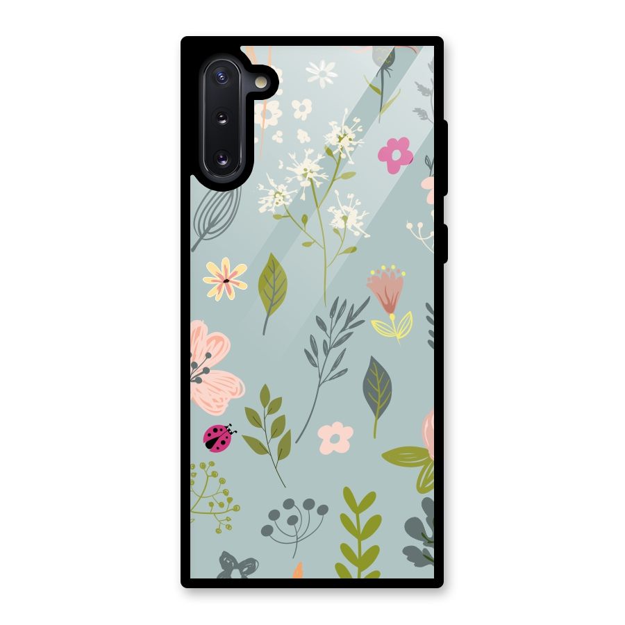 Flawless Flowers Glass Back Case for Galaxy Note 10