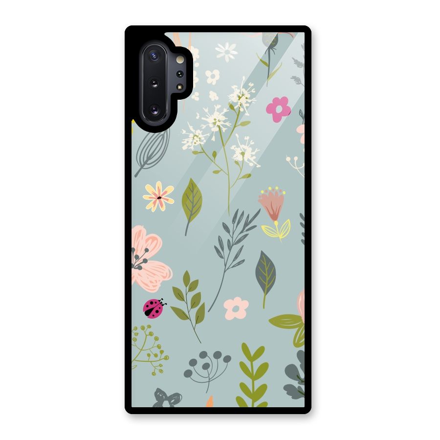 Flawless Flowers Glass Back Case for Galaxy Note 10 Plus