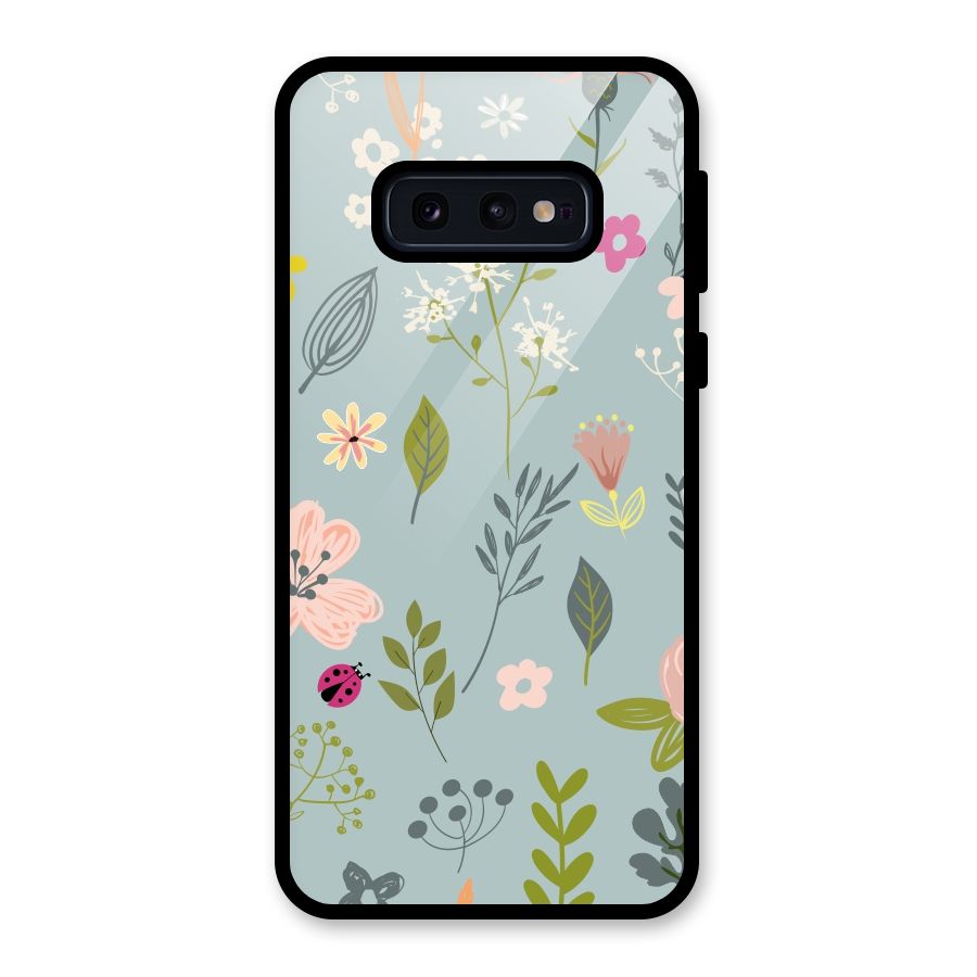 Flawless Flowers Glass Back Case for Galaxy S10e