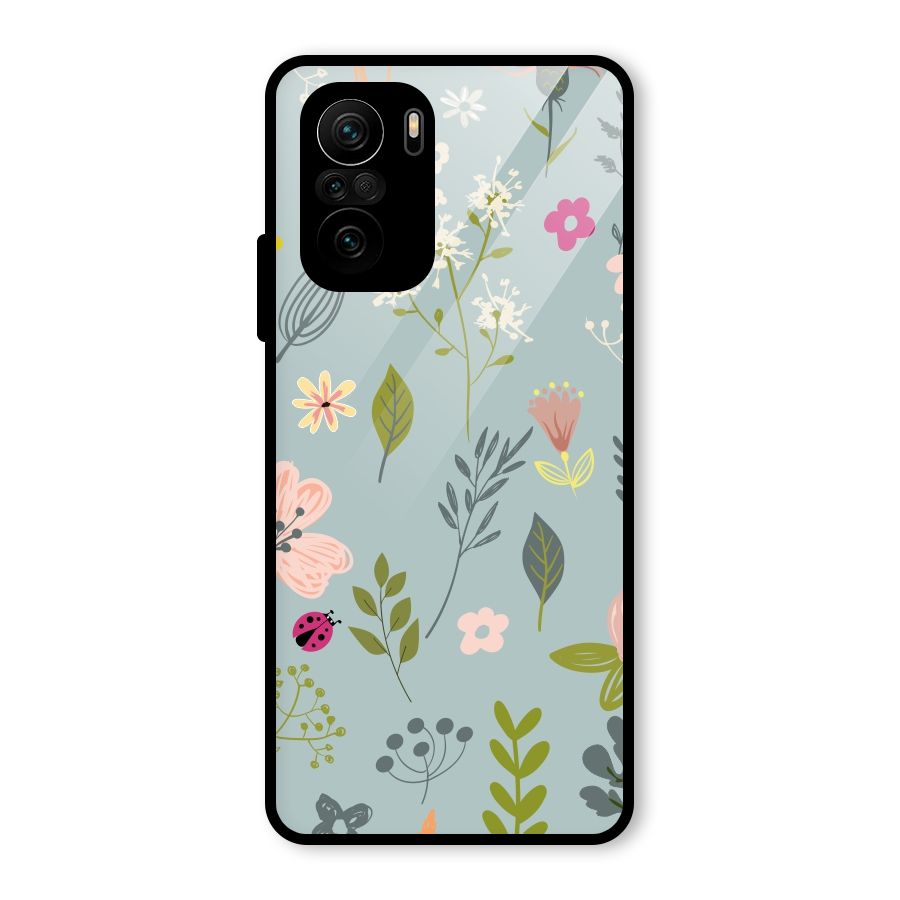 Flawless Flowers Glass Back Case for Mi 11X Pro