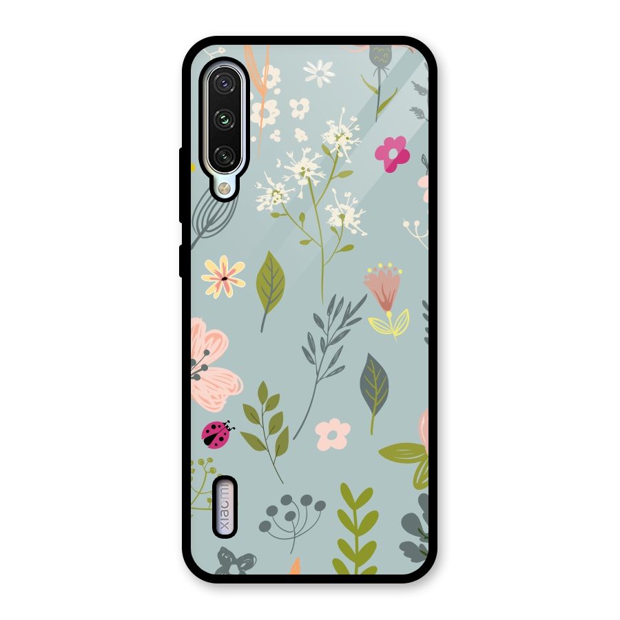 Flawless Flowers Glass Back Case for Mi A3