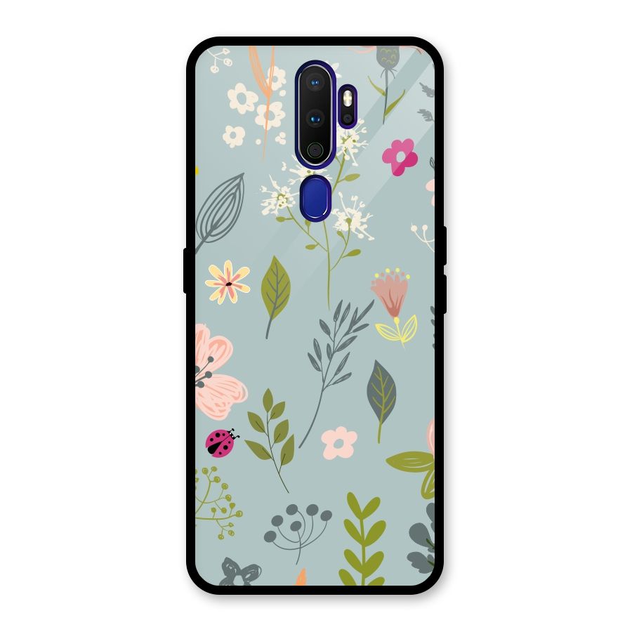 Flawless Flowers Glass Back Case for Oppo A9 (2020)