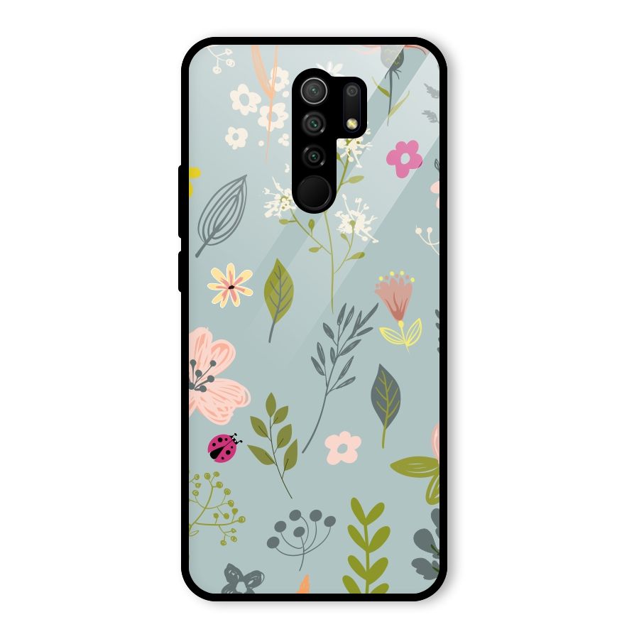 Flawless Flowers Glass Back Case for Poco M2