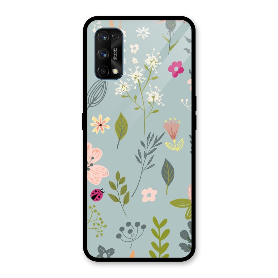 Flawless Flowers Glass Back Case for Realme 7 Pro