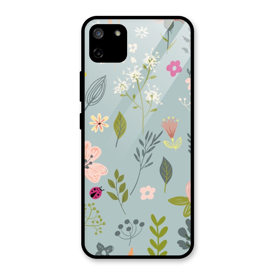 Flawless Flowers Glass Back Case for Realme C11