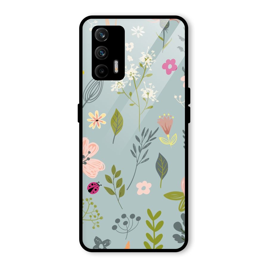 Flawless Flowers Glass Back Case for Realme GT 5G