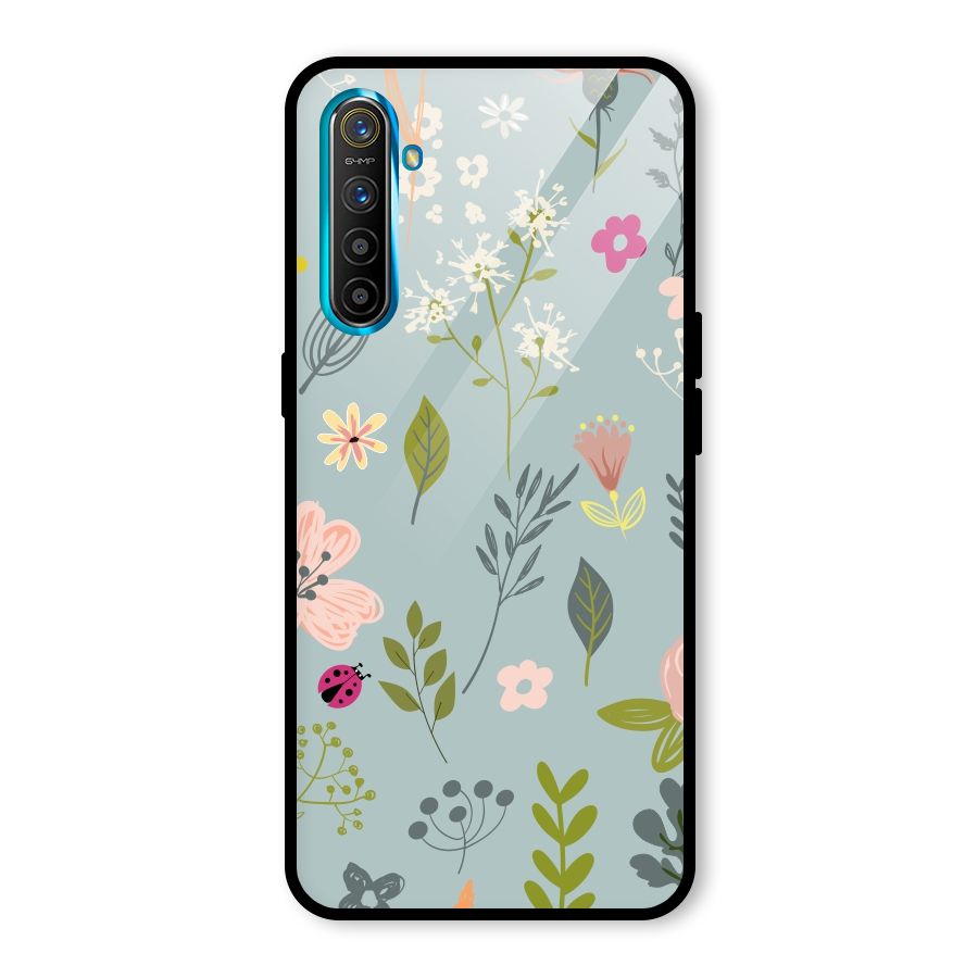 Flawless Flowers Glass Back Case for Realme X2