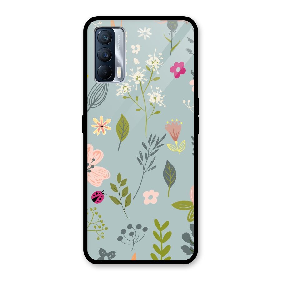 Flawless Flowers Glass Back Case for Realme X7