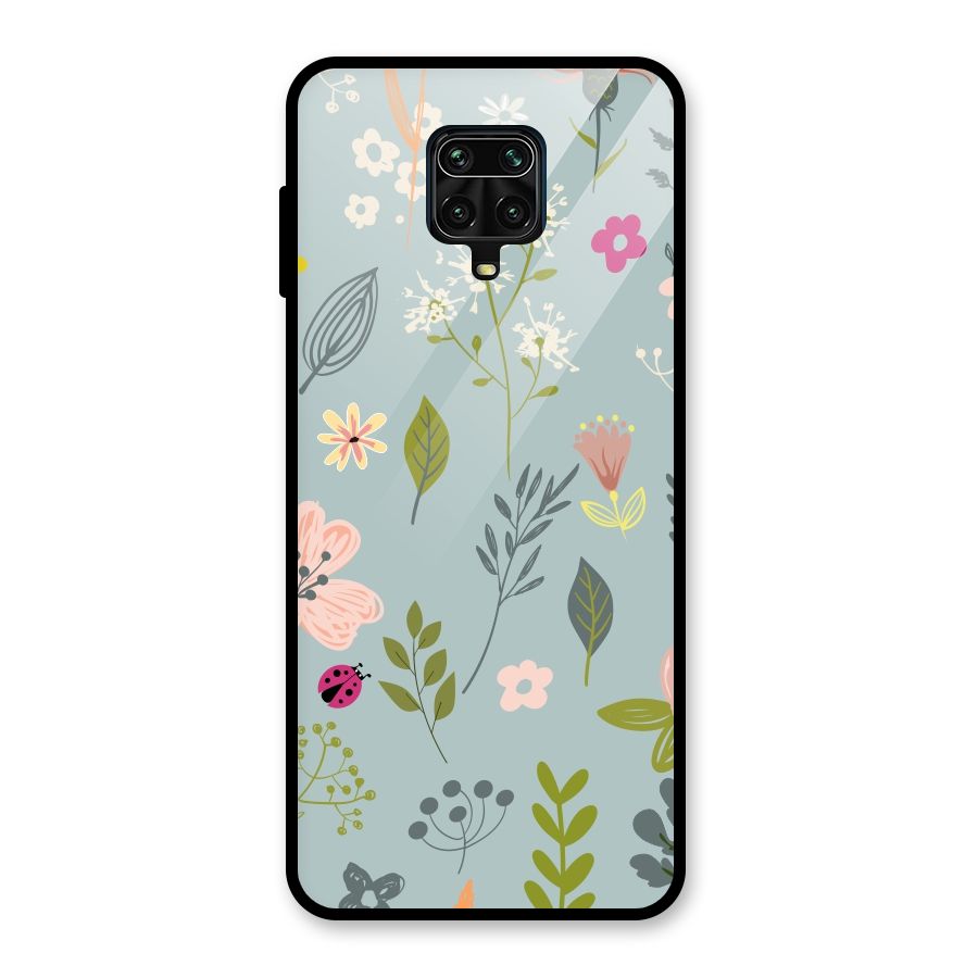 Flawless Flowers Glass Back Case for Redmi Note 10 Lite