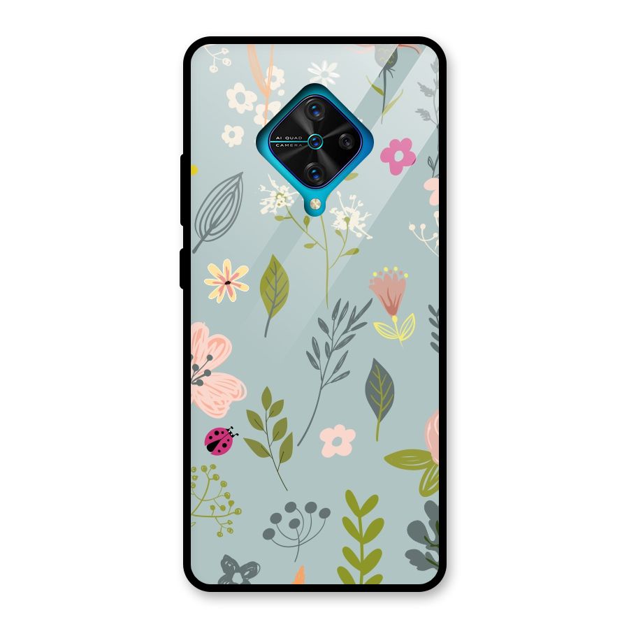 Flawless Flowers Glass Back Case for Vivo S1 Pro