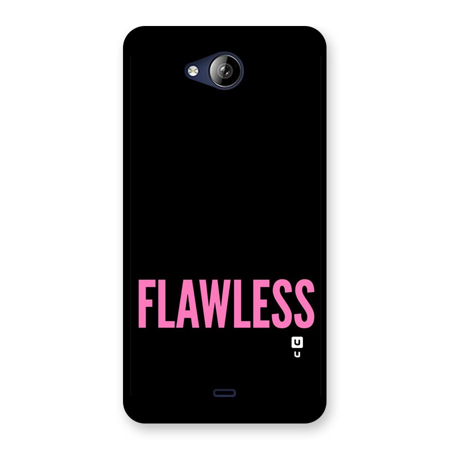 Flawless Pink Design Back Case for Canvas Play Q355