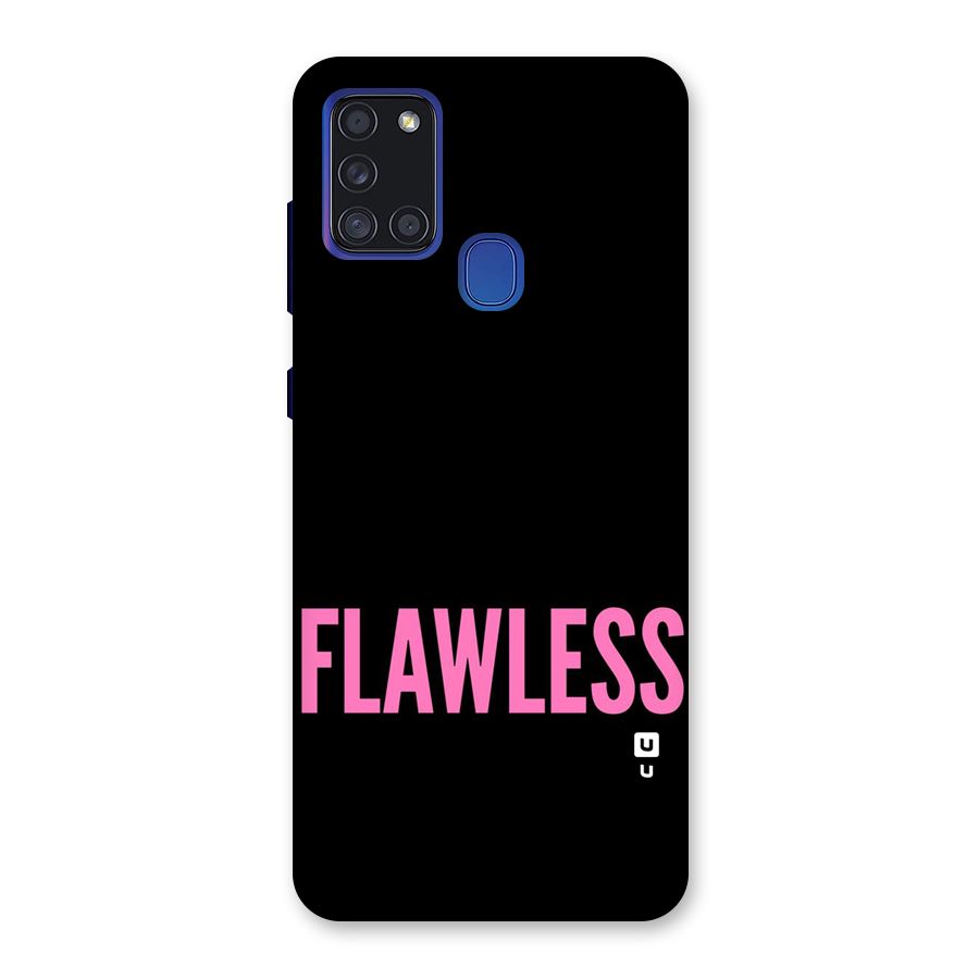 Flawless Pink Design Back Case for Galaxy A21s