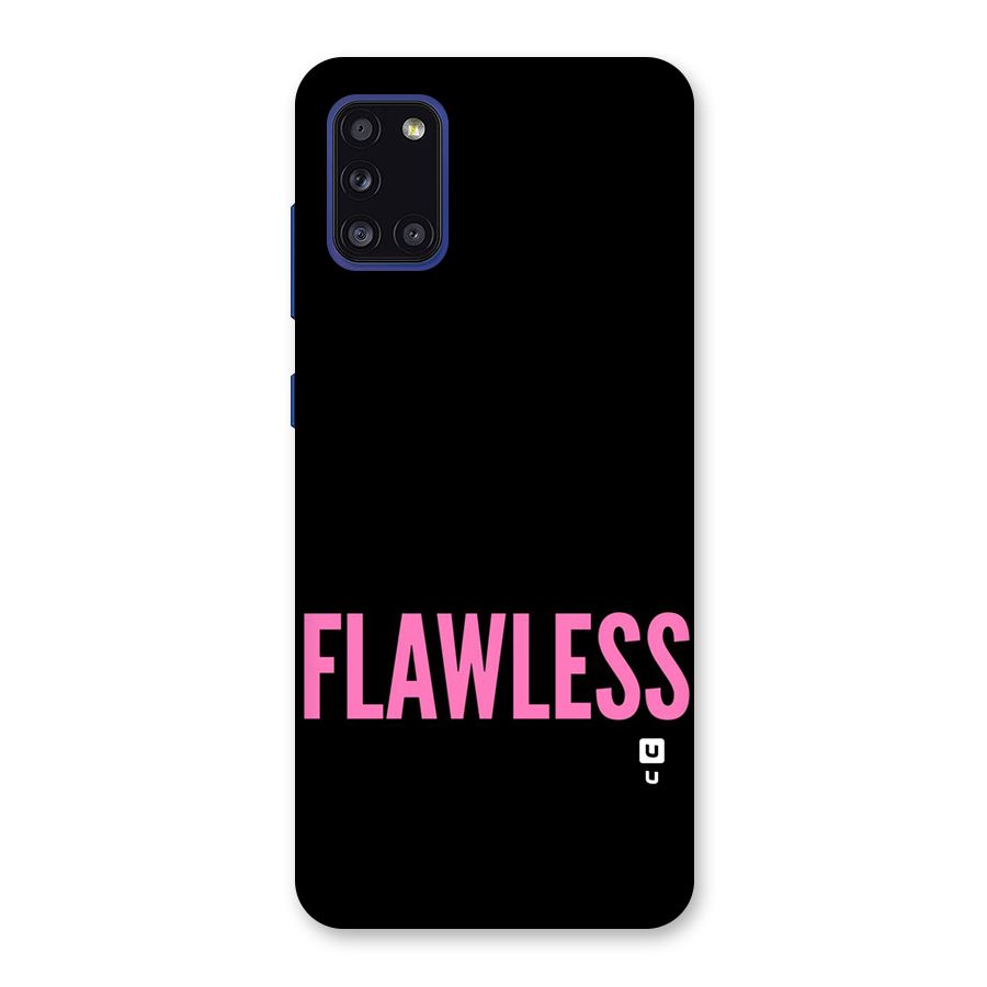 Flawless Pink Design Back Case for Galaxy A31