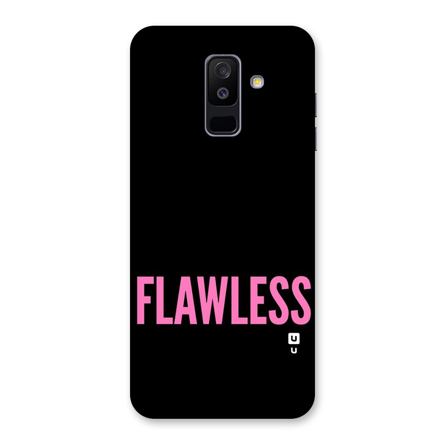 Flawless Pink Design Back Case for Galaxy A6 Plus