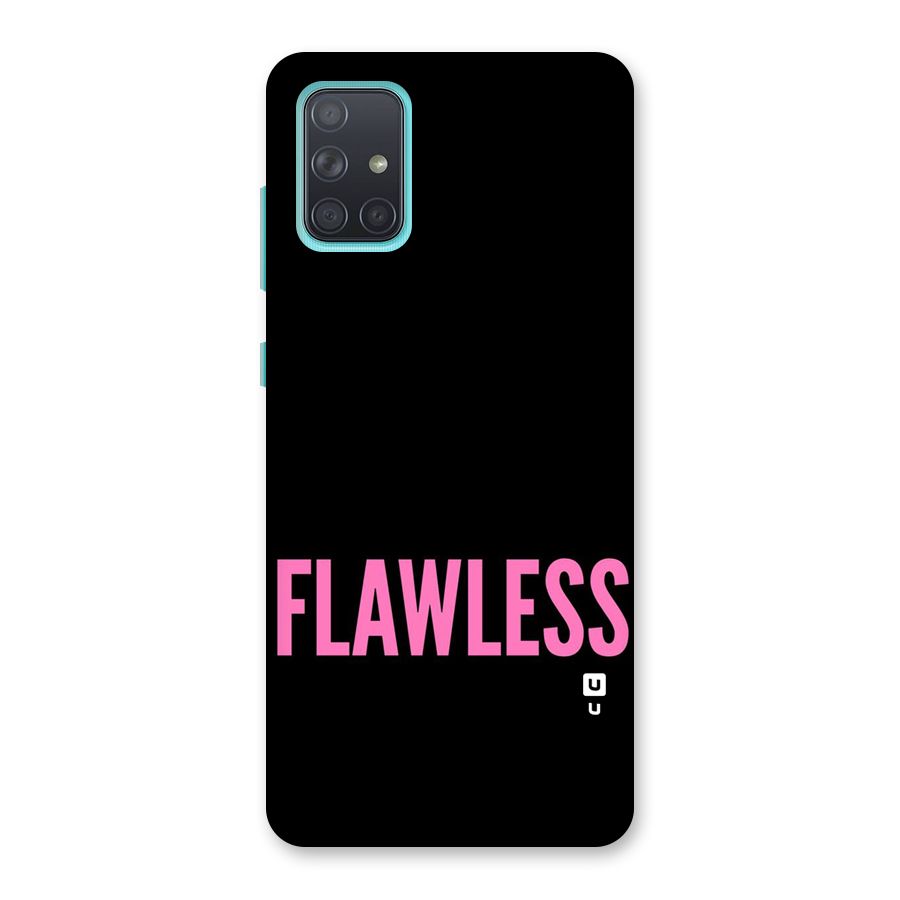 Flawless Pink Design Back Case for Galaxy A71